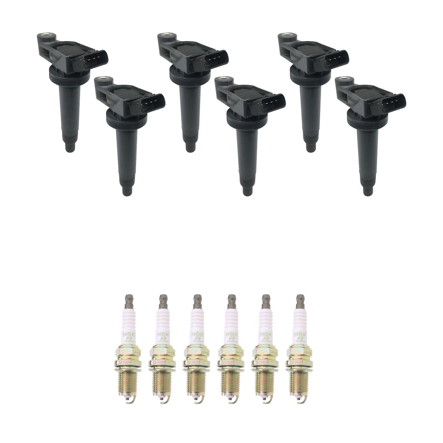 Set of 6 Ignition Coils & NGK Spark Plugs for Toyota Avalon ES300 Camry (1997–2001)