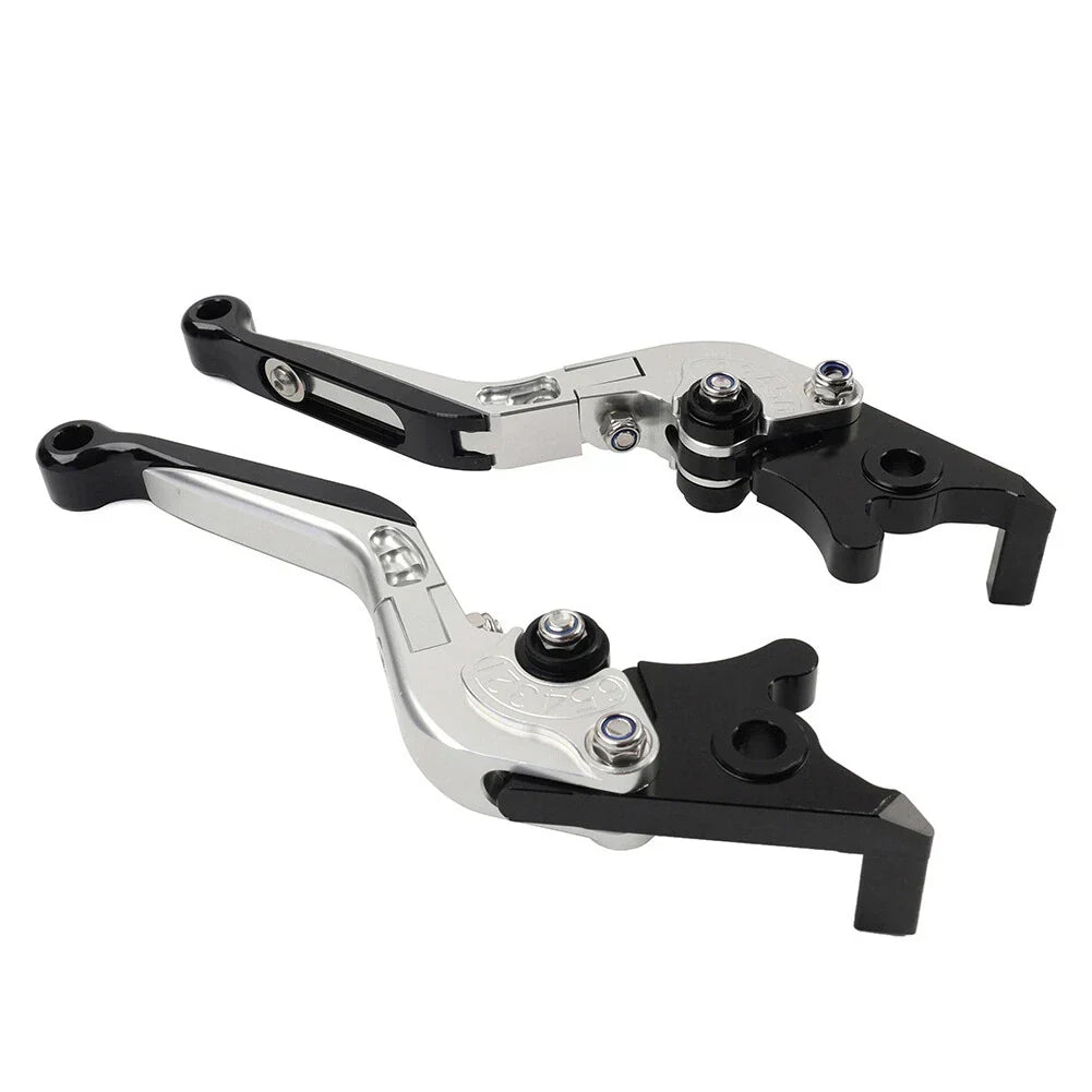 Silver Extendable Brake Clutch Levers for Kawasaki Ninja 650R ER6F ER6N (2006-2018)