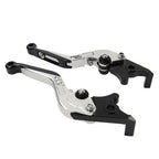 Silver Extendable Brake Clutch Levers for Kawasaki Ninja 650R ER6F ER6N (2006-2018)