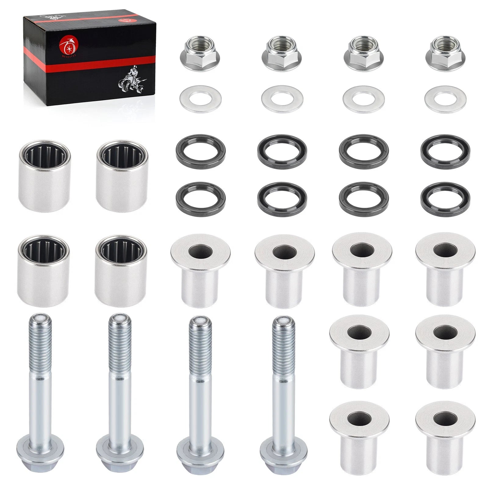 Upper Front A Arm Bushing Bearing w/ Bolt for Suzuki Quadsport LTZ400 (2003–2014)