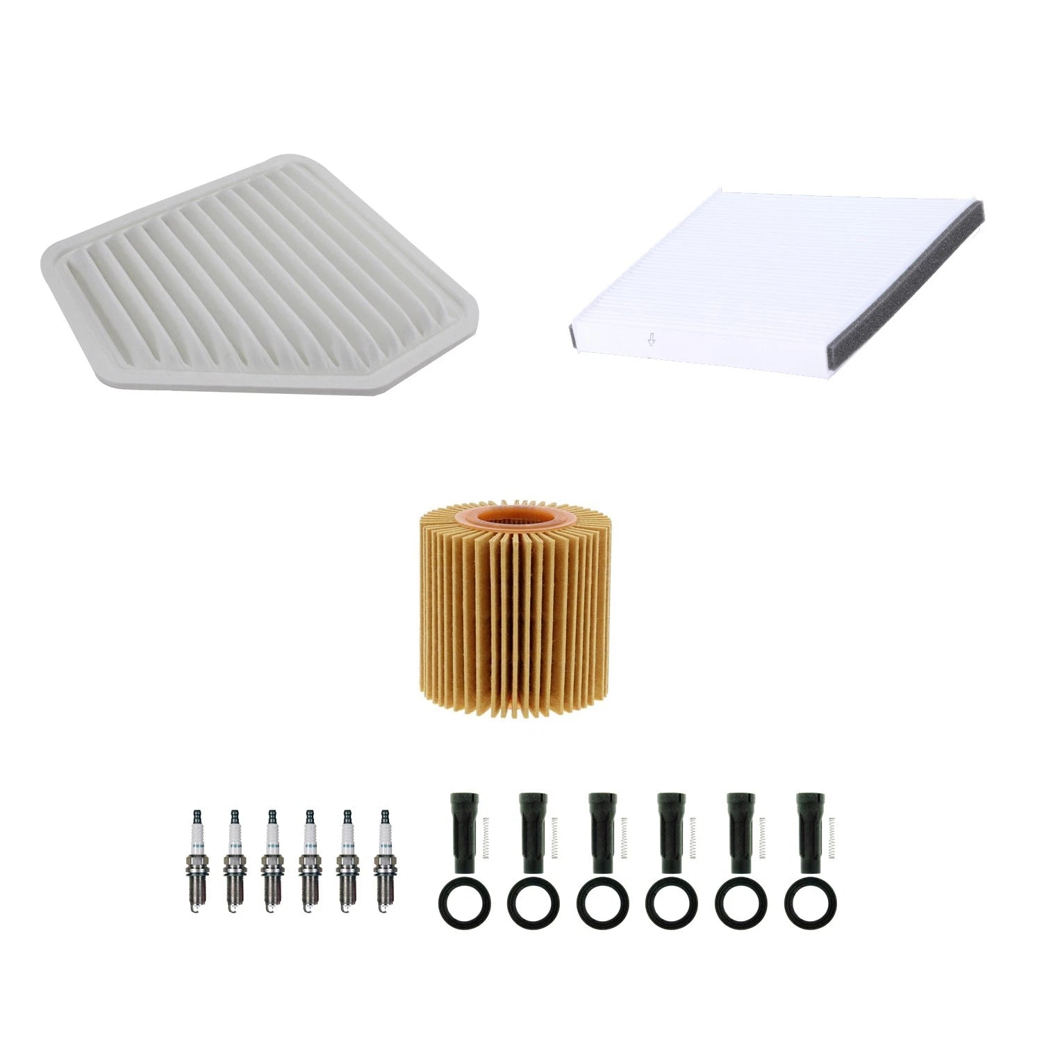 Tune Up Kit with NGK 6 Spark Plugs & Boots for Avalon Camry RAV4 Venza