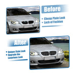 1 Pair Front Hood Bumper Grille Grill Diamond Star for BMW 5 Series (2004–2009)