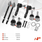Set of 8 Front Inner & Outer Ball Joints for Ford Ranger Mazda