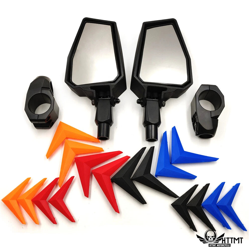 UTV Side Mirrors for Polaris RZR Ranger Yamaha Rhino (1.75" Bar)