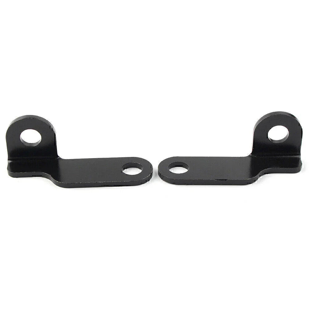 Black Fork Clamp Turn Signal Light Mounts for Harley Motorcycle
