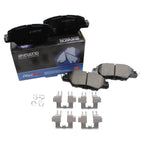 Set of 4 Akebono ProACT Rear Ceramic Brake Pads with Hardware for Mazda CX-5 (2016–2020)
