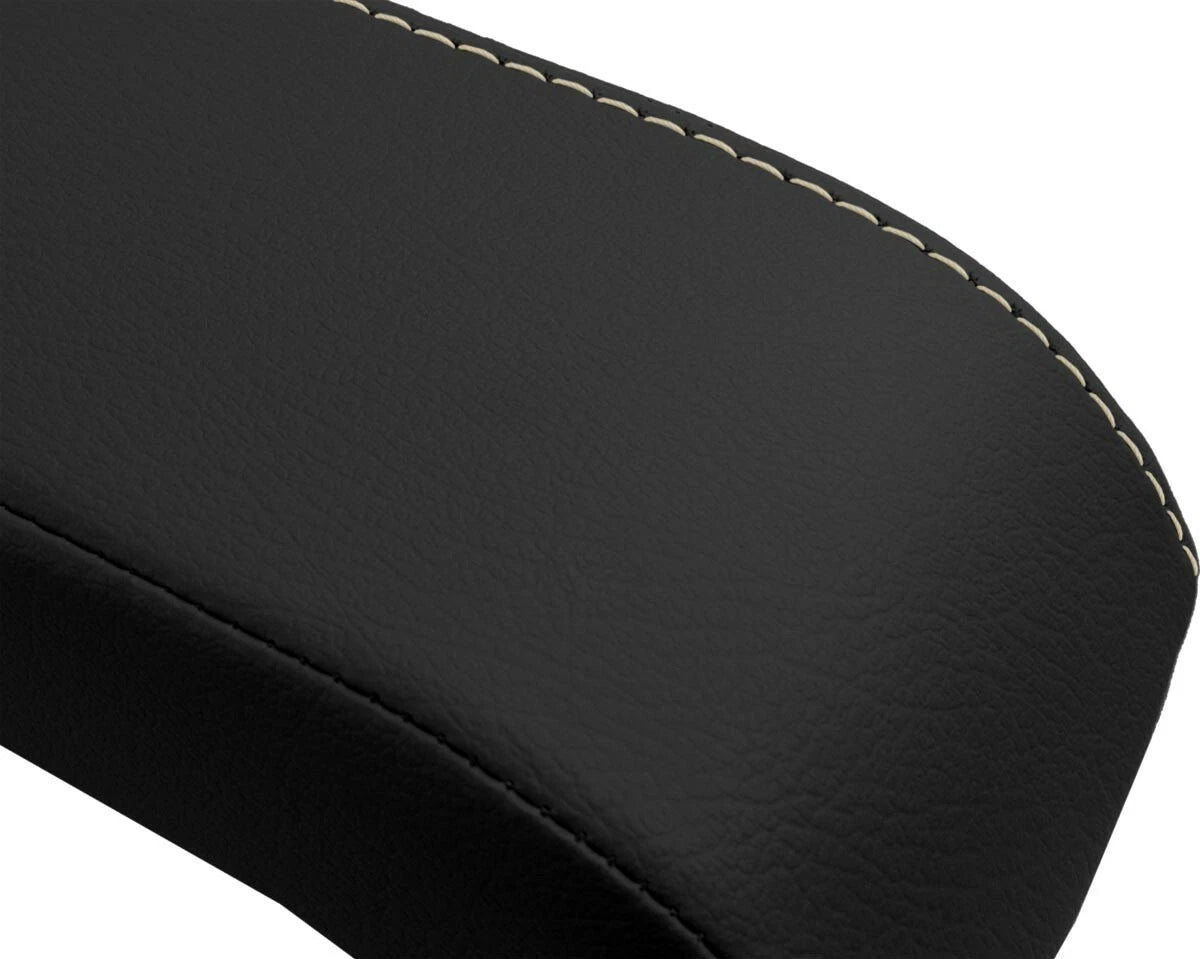 Leather Console Lid Pull Over Cover for Infiniti FX35 (2003–2005) Beige Stitch