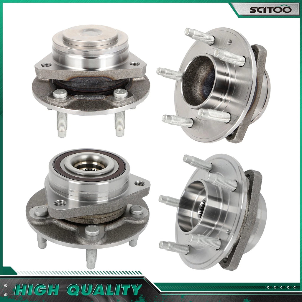 Set of 4 Front Rear Wheel Bearing Hub for Chevrolet Malibu (2016–2019)