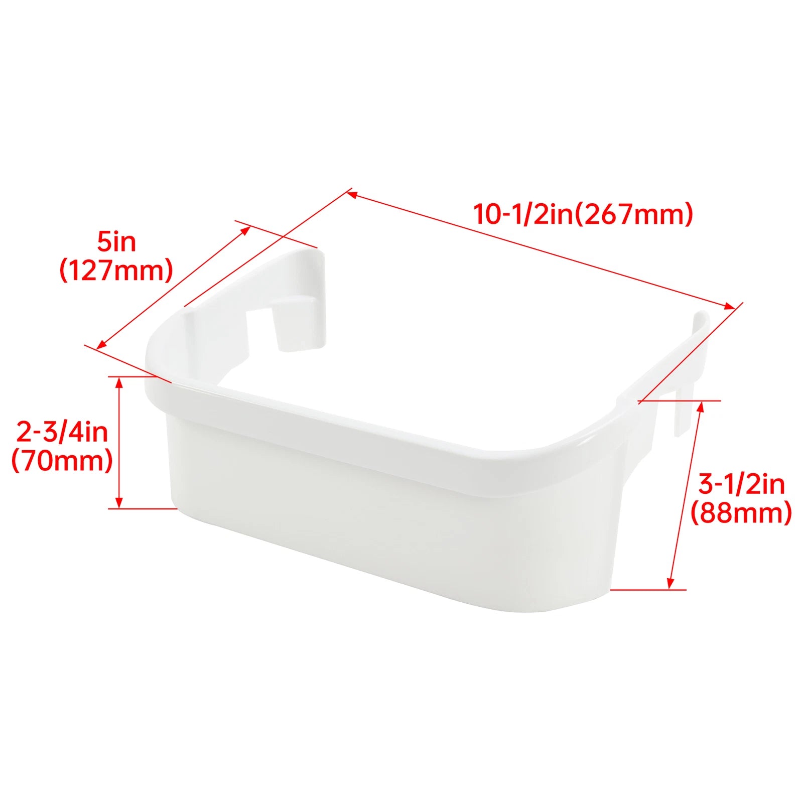 Door Bin Shelf for Frigidaire Freezer (AP2115974, 891154, 240351601)