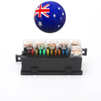 11-Way Fuse Box with 6 Relays for Universal Car - 12V 80A (No Year Specified)