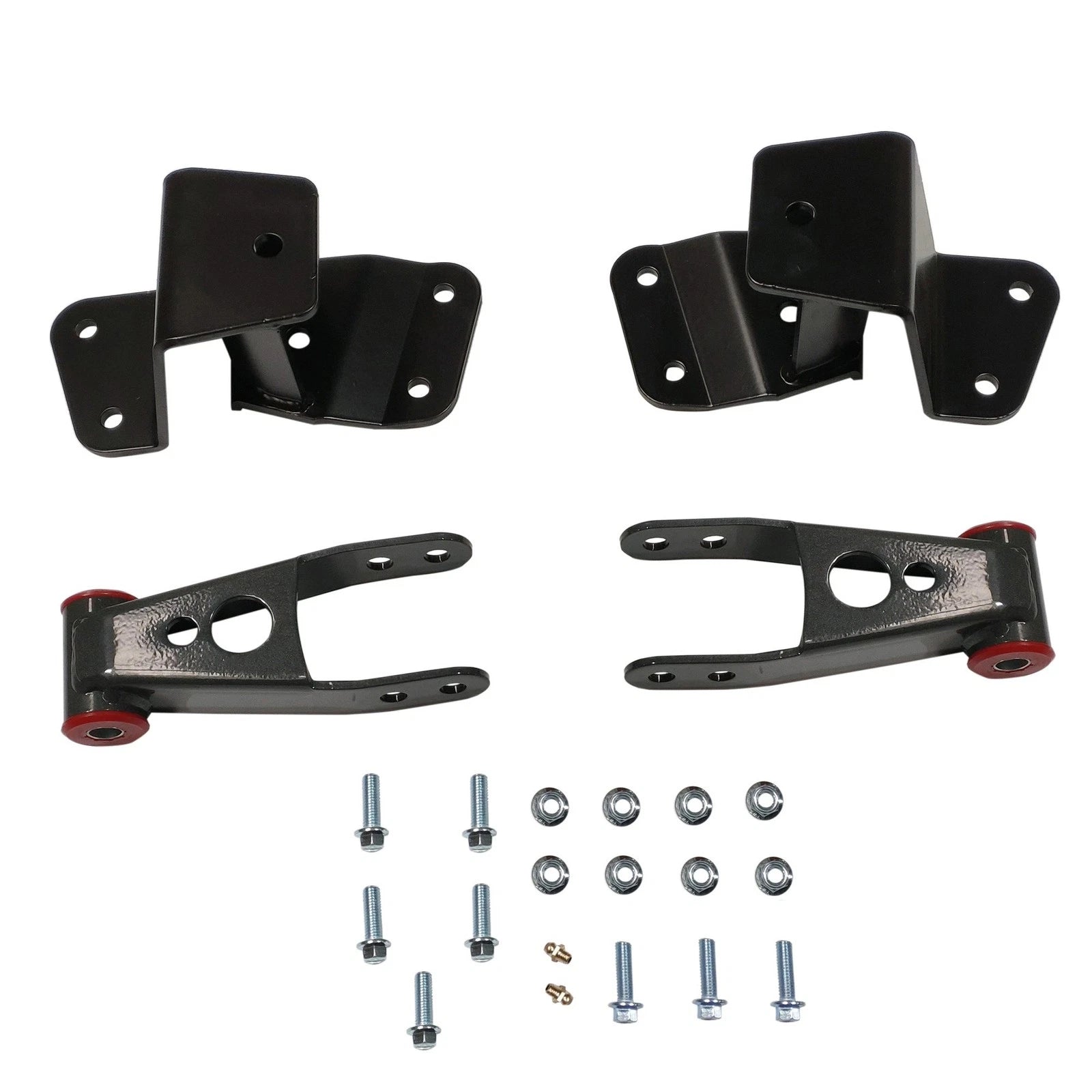 Set of Drop Shackles & Hangers for Chevrolet Silverado/Sierra 1500 (1988–1998)
