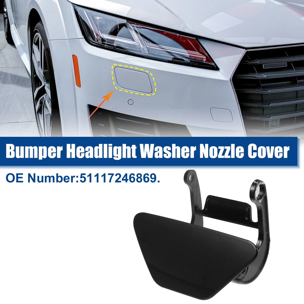 Left Headlight Washer Spray Nozzle Cover Cap for BMW 5 Series F10 (2011–2017)