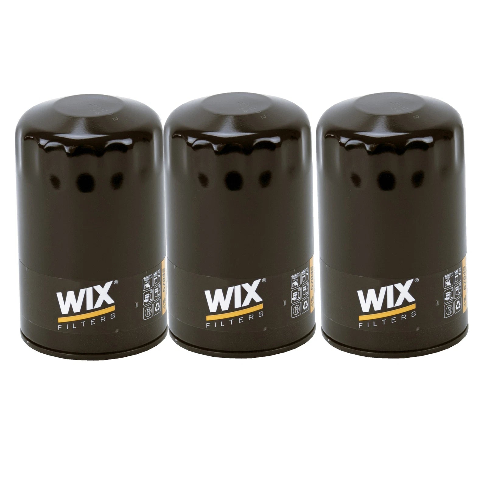 Set of 3 Engine Oil Filters for Dodge Jeep Mitsubishi Ram 3.7L (StdAsp)