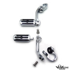 5" Groove Skull Highway FootPeg Footrest for Harley Sportster XL (1.25")