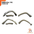 3" Matte Black Fender Flares for Toyota Hilux MK4 MK5 (1997-2004)