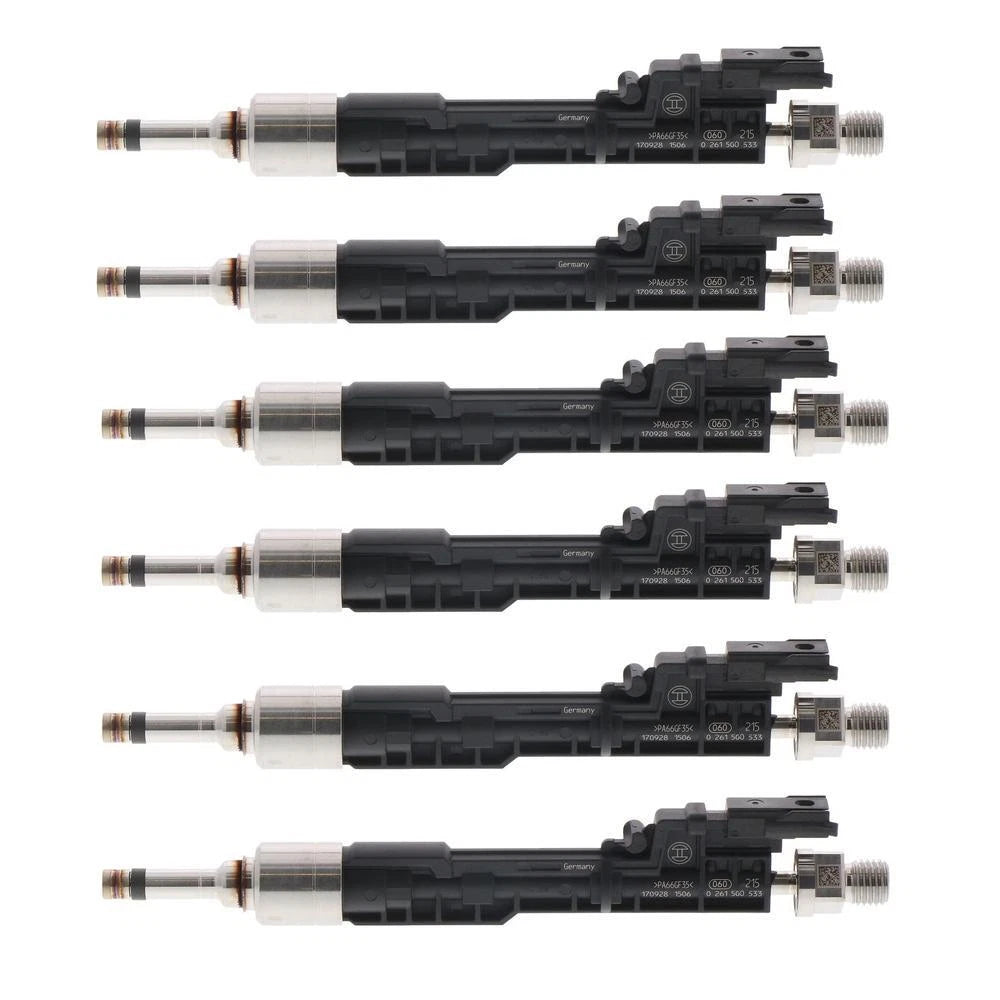 Set of 6 Bosch High-Pressure GDI Fuel Injectors for BMW 3.0L