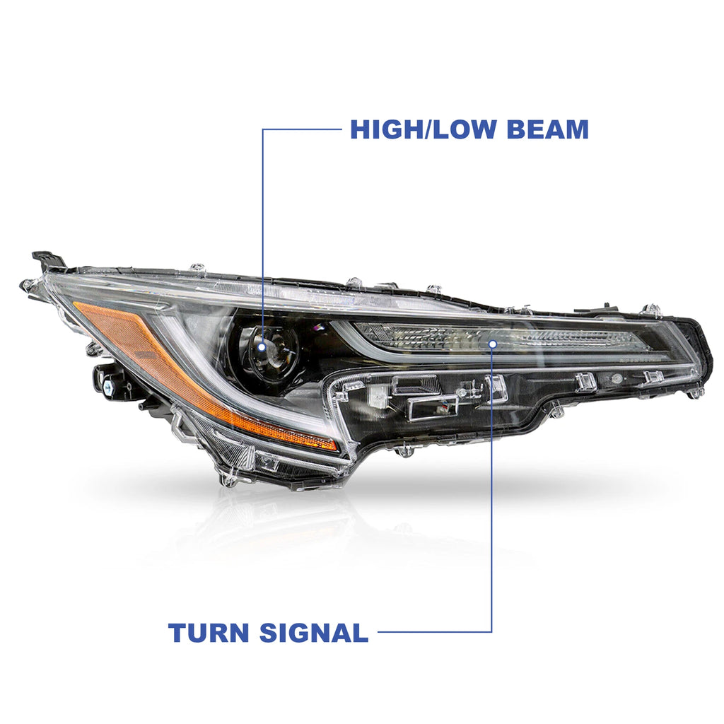 LED Right Passenger Side Headlight for Toyota Corolla (2020–2021)
