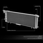 Full Aluminum 3-Row Racing Cooling Radiator for Cherokee/Comanche