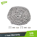 Roller Chain Set of 10 Feet with 2 Connecting Links