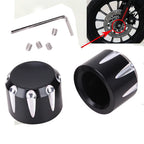 Chrome Axle Front Cap Nut Cover for Harley Softail Dyna Touring (2002–2011)