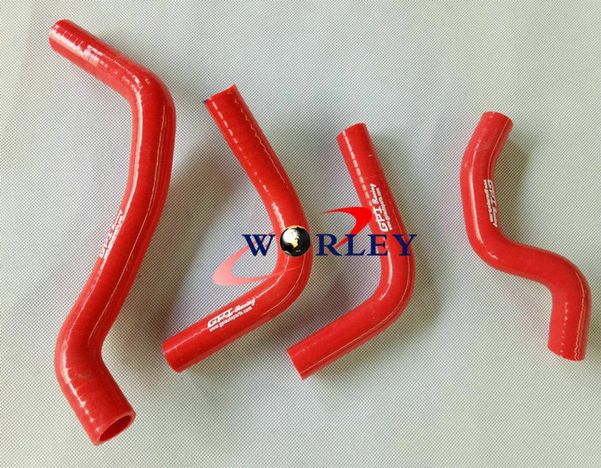 Aluminum Radiator & Red Hose for Suzuki DRZ400E (2002-2007)