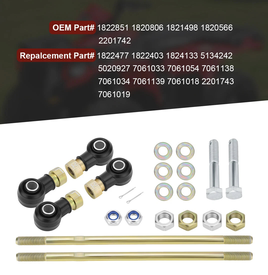 Tie Rod End Set for Polaris Sportsman 450 HO (2006–2021) #1822851, 1820806