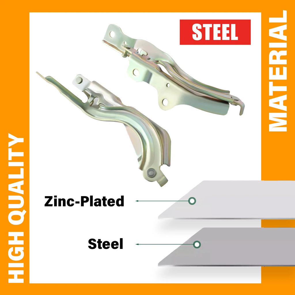 Hood Hinges Set of 2 for Hyundai Sonata (2015–2019)