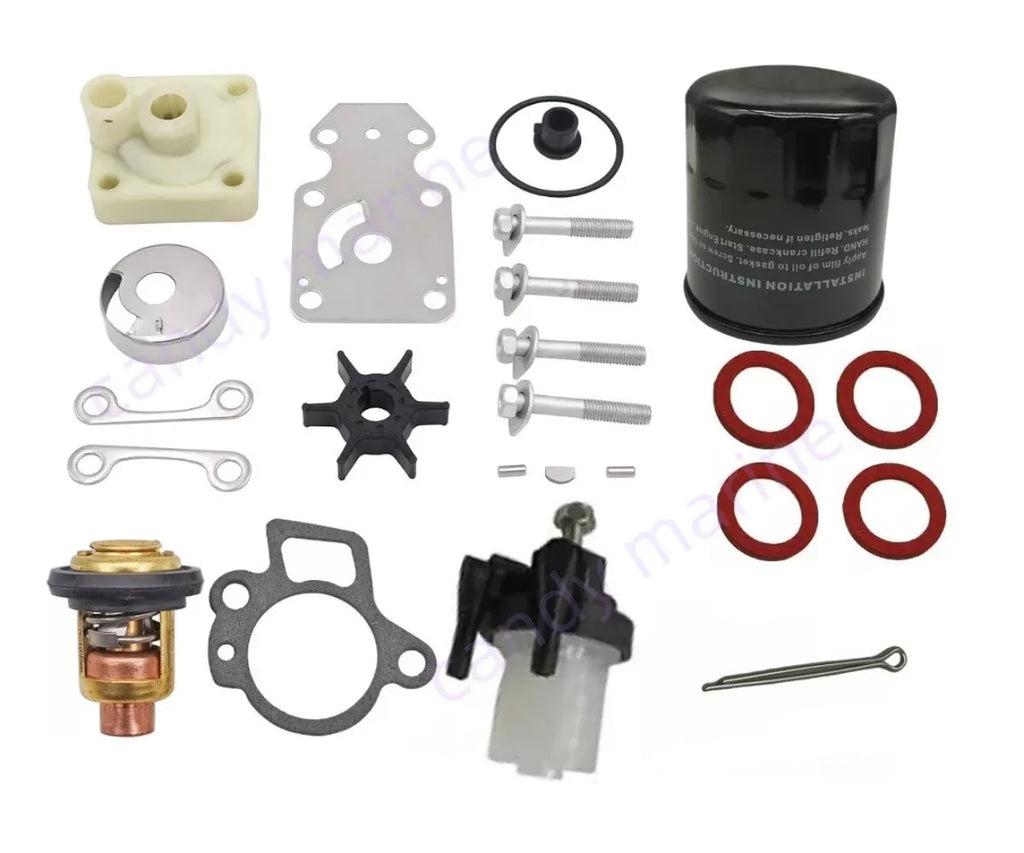 Maintenance Kit for Yamaha Outboard 4-Stroke 15HP F15C (With Thermostat)