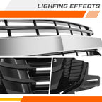 Badgeless Horizontal Slat Front Bumper Grille for Chevrolet Suburban Tahoe (2021–2024)