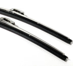 15" Stainless Steel Front Windshield Wiper Blades for Vehicle (Universal)