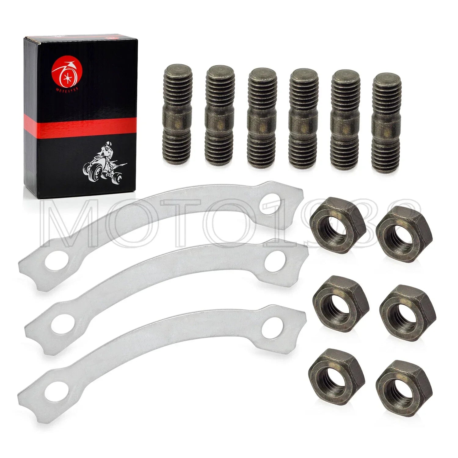 Sprocket Hub Locking Stud Nut Washer Kit Yamaha XT500 SR400 SR500 (1975–1999)