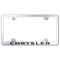 Stainless Steel Wide Body License Plate Frame - Officially Licensed for Chrysler