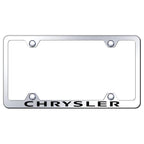 Stainless Steel Wide Body License Plate Frame - Officially Licensed for Chrysler