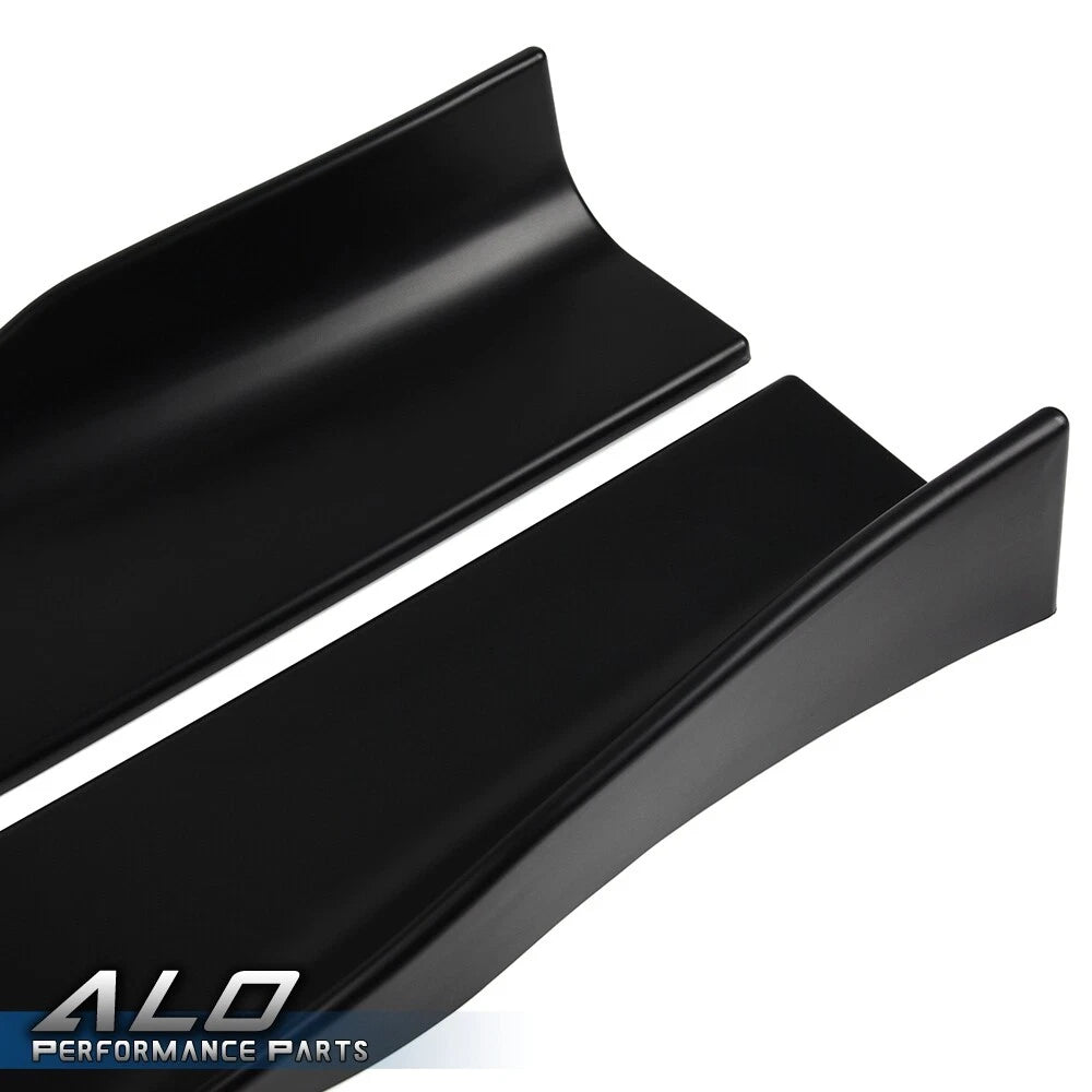 Set of 4 Universal Car Side Skirt Extensions for Most Vehicles