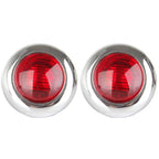 15x 6.5" 16LED Amber Side Marker Clearance Light for Chrome Bezel