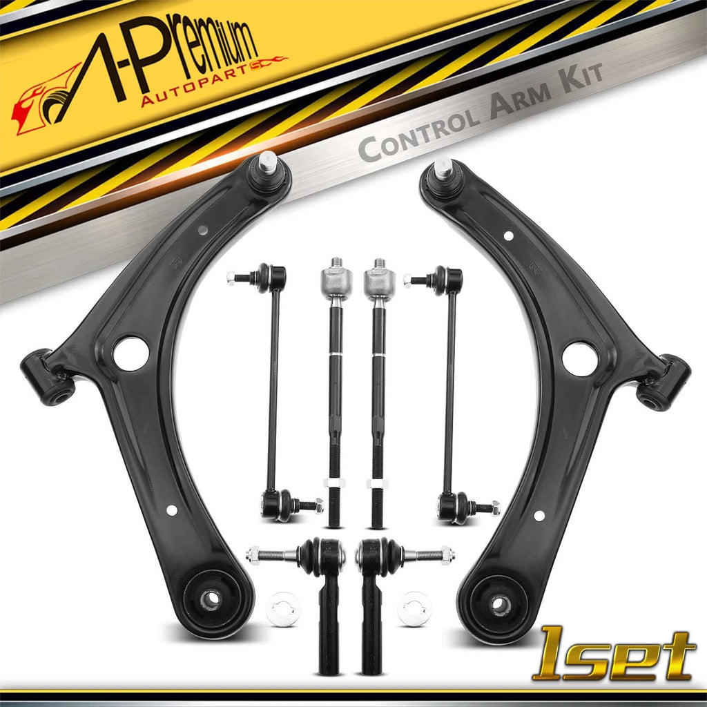 8x Front Control Arm Sway Bar Tie Rod for Jeep Compass Patriot (2007–2017)