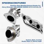 Exhaust Header for Chevy Silverado 1500 2500HD 3500HD (2002–2016)