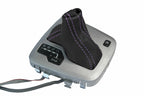 Leather Automatic Shift Boot Cover for Volvo XC90 (2003–2014) Black Purple Stitch