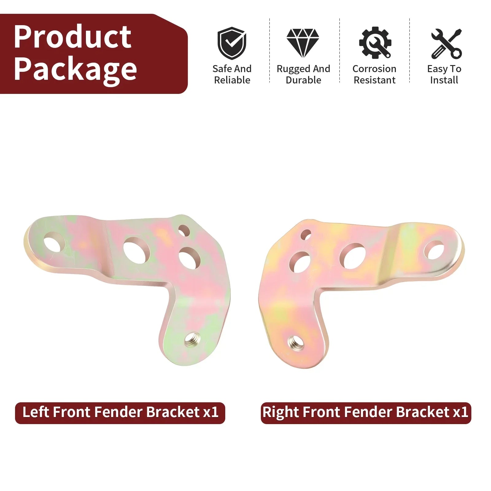 2 x Radiator Mounts Front Fender Brackets Yamaha Banshee YFZ350 (1987–2006)