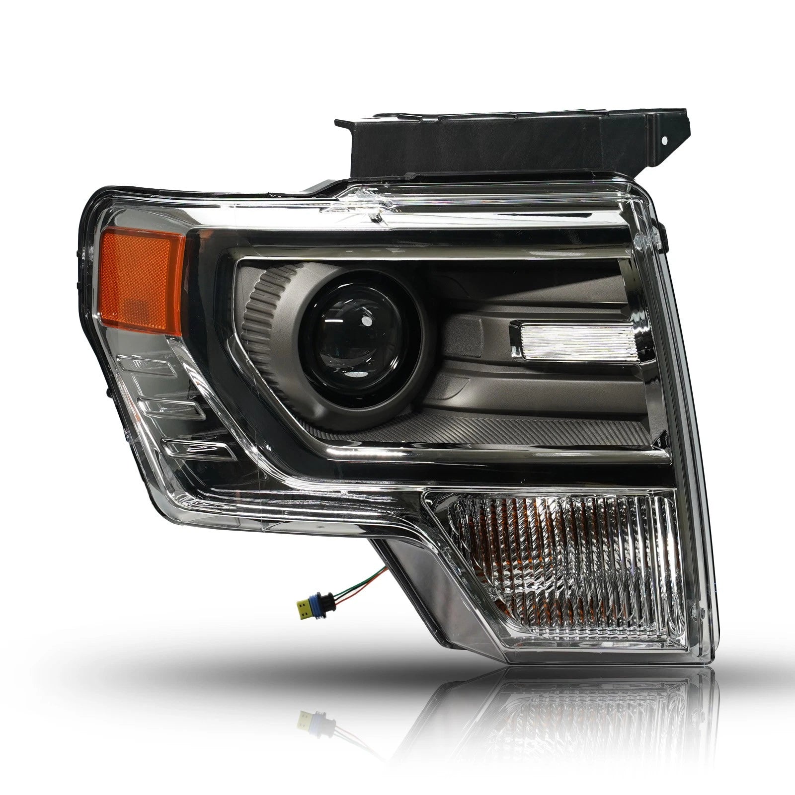 HID/Xenon Headlight for Ford F-150 (2013–2014) Right Side Chrome Trim