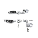 Chrome Highway Stiletto 3" FootPeg Clamp Kit 1.25" for Honda GoldWing GL1800 (2001–2023)