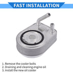 Engine Oil Cooler with Seals for Hyundai Tucson Kona (2019–2023) No. 264102B740