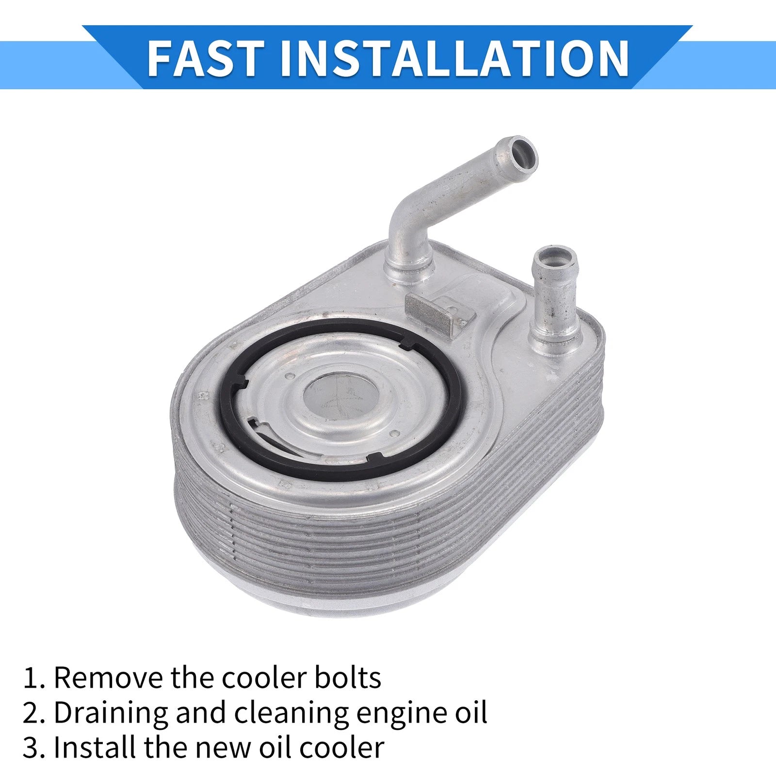 Engine Oil Cooler with Seals for Hyundai Tucson Kona (2019–2023) No. 264102B740