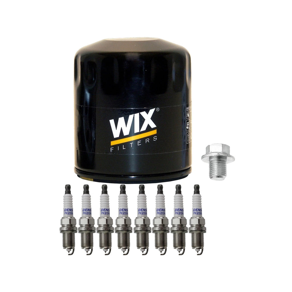 Wix Engine Oil Filter & Denso Spark Plug Kit for GX470 LX470 Tundra 4Runner (2003–2009)