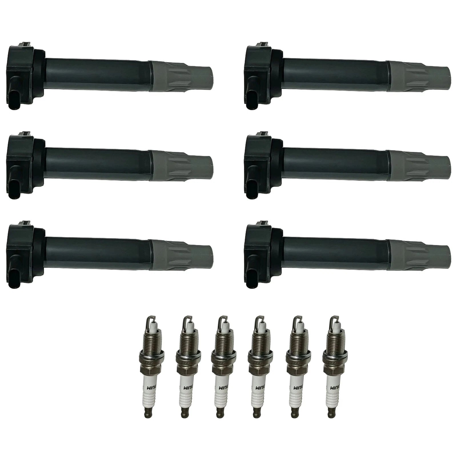 Set of 6 Ignition Coils & Iridium Spark Plugs for Dodge Chrysler 3.5L 4.0L
