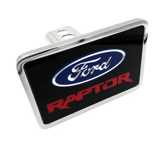 Hitch Cover Red Logo for Ford Raptor 2 in Receiver (2017–2024)