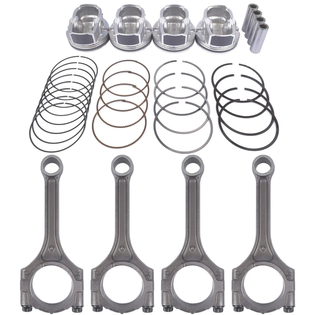 Connecting Rod & Piston Rings Kit for Hyundai Accent Veloster Kia Rio (2012-2017)