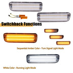 Clear Switchback LED Turn Signal Lights for Toyota Tacoma (1995–2000)