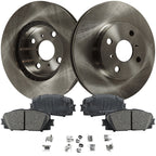 Brake Disc Rotor and Pad Kit for Toyota Yaris, Prius C (2007–2019)