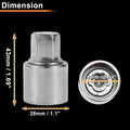 Wheel Lock Lug Nut for Mercedes-Benz with Locking Nut Key Tool
